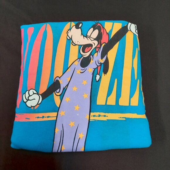 Vintage Disney Originals Women's Long Sleep Shirt OSFA Goofy Approved 2 Snooze - Picture 8 of 8